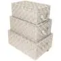 Sorbus Storage Boxes Woven Basket Bin Container Tote Cube Organizer Set Stackable Storage Basket Woven Strap Shelf Organizer Built-in Carry Handles (Woven Lid Baskets - Beige)
