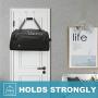 Woillion Over Door Hooks for Hanging Clothes, 6 Packs White Door Hanger Soft Rubber Surface Prevent Scratches, Door Hook for Bathroom, Living Room, Kitchen Hanging Towels, Clothes, Shoes Bag, Hats
