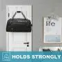 Woillion Over Door Hooks for Hanging Clothes, 6 Packs White Door Hanger Soft Rubber Surface Prevent Scratches, Door Hook for Bathroom, Living Room, Kitchen Hanging Towels, Clothes, Shoes Bag, Hats
