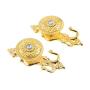 Hicello Gold Crystal Curtain Hold Back Tieback Wall Hook Cloths Hat Towel Hanger Tassel Decor Pothook Holder with Screws