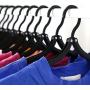 mengwoha 20 pcs Travel Hangers Folding Hangers Portable Folding Hangers Travel Acccessories Foldable Hangers Collapsible Clothes Hangers Space Saving for Clothes (20 pcs with 12 Clips)