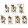Zhi Jin 2Pc Gold Resin Animals Head Wall Hook Adhesive Door Hanger Decor for Clothes Towels Elephant