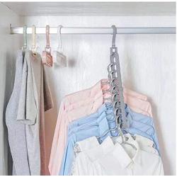 10PC Random Color Multi-Port Support Circle Clothes Hanger Decoration Clothes Drying Racks Multifunction Plastic Scarf Clothes Hanger