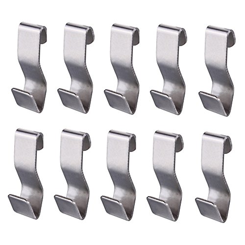 Chris.W Picture Molding Hooks Picture J-Rail Hooks Hangers, Pack of 10, Heavy Duty S-Hook, Stainless Steel (Small) Chris.W Picture Molding Hooks Picture J-Rail Hooks Hangers, Pack of 10, Heavy Duty S-Hook, Stainless Steel (Small)
