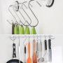 20PCS Stainless Steel S Shaped Hooks Hanging Hooks Hangers for Bathroom Bedroom Office Kitchen Garden Size Medium