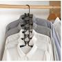 2pcs 5 in 1 Multi-Layer Clothes Hangers Space-Saving Multiple Non-Slip Hanger for Wardrobe