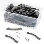 Juvale 200-Count 1.5 Inch Metal Sawtooth Picture Frame Hangers with 400 Screws Juvale 200-Count 1.5 Inch Metal Sawtooth Picture Frame Hangers with 400 Screws
