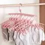 EvaroFly Multipurpose Portable Magic Folding Hanger, Save Space Storage Clothes Hanger, Household Travel Camping -White 52x42x25cm