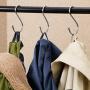 Amerigo S Hooks for Hanging - SPECIALLY DESIGNED Hanging Hooks - Set of 10 Heavy Duty Kitchen Hooks - S Shaped Metal Hooks - Closet Hooks - S Hooks for Hanging Plants - Hanger Hooks - Size L