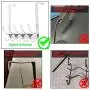 Dseap Over The Door Hook Hanger, Heavy Duty Over The Door Towel Rack Coat Rack for Clothes Hat Towel, Chromed