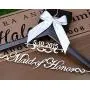 Bridal hangers for wedding dress, Hangers personalized for bride, Mrs hangers for wedding dress EL002