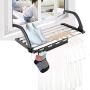 ZZQ Shoe Rack, Folding Laundry Towel Drying Rack Balcony Windowsill Fence Guardrail Corridor, Stainless Steel Retractable Clothes Hanging Racks with Clips for Drying Socks