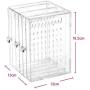 Orgrimmar Acrylic Jewelry Storage Boxes Earring Display Stand Organizer Holder with 3 Vertical Drawer (Transparent)