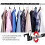 LEIWOOR Car Clothes Hanger Bar,Retractable Vehicle Clothing Rack Hanger Rod for Travel or Garment Cloths, Expandable 36" to 64",Max Holds up to 50 lbs