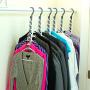 Wonder Hanger Max Improved, Pack of 6?Triples The Closet Space for Easy, Effortless, Wrinkle-Free Clothes, Comes Fully Assembled, Grey