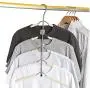 5pcs Random Color Multilayer Fish Bone Shape Stainless Steel Clothing Storage Racks, Clothes Hanger Storage Holder Wardrobe Laundry Drying Rack 5pcs Random Color Multilayer Fish Bone Shape Stainless Steel Clothing Storage Racks, Clothes Hanger Storage Holder Wardrobe Laundry Drying Rack