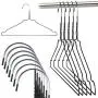 HANGERWORLD 100 Black Coating 16inch Metal Wire 13 Gauge Pants Bar Coat Clothes Garment Hangers HANGERWORLD 100 Black Coating 16inch Metal Wire 13 Gauge Pants Bar Coat Clothes Garment Hangers