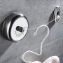 Portable Stainless Steel Retractable Clothesline Wall Mounted 2.8m Washing Clothes Drying Line Rack Indoor Outdoor Laundry Hanger Cloth Hanging Rope Clothes Dryer Organiser Clothes Drying Rack Rope