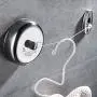 Portable Stainless Steel Retractable Clothesline Wall Mounted 2.8m Washing Clothes Drying Line Rack Indoor Outdoor Laundry Hanger Cloth Hanging Rope Clothes Dryer Organiser Clothes Drying Rack Rope Portable Stainless Steel Retractable Clothesline Wall Mounted 2.8m Washing Clothes Drying Line Rack Indoor Outdoor Laundry Hanger Cloth Hanging Rope Clothes Dryer Organiser Clothes Drying Rack Rope
