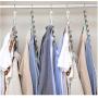 5pcs 6 Hole Shirts Clothes Hanger Holders Multifuction Save Space Non-Slip Clothing Organizer Practical Racks Hangers for Clothes