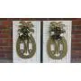 Gold Pineapple Monogram Fall Door Hanger Summer Wreaths Double Door Monogram Pineapple Black Gold Welcome Decor Black Gold Home Decor