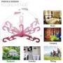 YOLOKE 6Pcs Folding Travel Hangers, Portable Folding Clothes Hangers Travel Accessories, Non-Slip Sturdy Drying Rack Garment Hangers for Suit Coat Pants Tank Top (Pink+Blue+Beige)