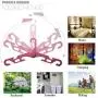 YOLOKE 6Pcs Folding Travel Hangers, Portable Folding Clothes Hangers Travel Accessories, Non-Slip Sturdy Drying Rack Garment Hangers for Suit Coat Pants Tank Top (Pink+Blue+Beige)