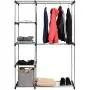 Tangkula Closet Double Rod Freestanding Heavy Duty Steel Frame Multi-Shelves Organizer Garment Rack Portable Clothes Hanger Storage Rack Home Washroom Storage Organizer Tangkula Closet Double Rod Freestanding Heavy Duty Steel Frame Multi-Shelves Organizer Garment Rack Portable Clothes Hanger Storage Rack Home Washroom Storage Organizer