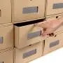 Prasacco Shoes Box, 10 Pack,Rugged, Durable, Perspective, Breathable, DIY Visible Cardboard Shoe Storage Boxes, 13 x9x5 inch, Designed to Womans Size 11, Mens Size 10.5 MAX