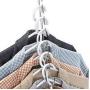 10pcs Half Toroidal Universal Metal Clothes Closet Hangers Clothing Organizer Hangers Clothing Organizer Clothes Hanger Rack