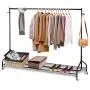 Ejoyous Rolling Garment Rack, Heavy Duty Movable Clothing Hanging Rack Commercial Grade Clothes Rail Display Stand Storage Organizer on Wheel with Bottom Shelf Ejoyous Rolling Garment Rack, Heavy Duty Movable Clothing Hanging Rack Commercial Grade Clothes Rail Display Stand Storage Organizer on Wheel with Bottom Shelf