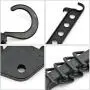 Katoot@ 360 Degree Clothes Hanger With Hooks Rotation Space Saving Black Hanger Foldable Plastic Collapsible Magic Closet Organizer