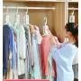 OCS Space Saving Cloth Hangers, Magic Hanger, Multi-Functional Shirt Hangers, Shirt Organizer, Closet Organizer, (1 Pack/White). OCS Space Saving Cloth Hangers, Magic Hanger, Multi-Functional Shirt Hangers, Shirt Organizer, Closet Organizer, (1 Pack/White).