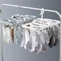HJYPYJ Magic Hanger,360?? Rotate Multi-Clip Folding Hanger,Wet and Dry Dual-Use PP Space-Saving Organizer Hangers, Strong Bearing Capacity/Gray / 5 pcs