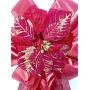 Red Gold Poinsettia Tree Topper, Large Gift Bow, Wreath Bows, Wreath and Door hanger, Christmas Bows, Swag Bow, Wedding Pew Bow Red Gold Poinsettia Tree Topper, Large Gift Bow, Wreath Bows, Wreath and Door hanger, Christmas Bows, Swag Bow, Wedding Pew Bow