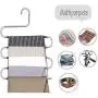 VISV Pants Hangers, Multilayer Pants Hangers Trouser Hangers S Shaped Non Slip Stainless Steel Metal Hangers Space Saving Closet Storage for Trousers Jeans Shirt Scarf Tie - 3 Packs VISV Pants Hangers, Multilayer Pants Hangers Trouser Hangers S Shaped Non Slip Stainless Steel Metal Hangers Space Saving Closet Storage for Trousers Jeans Shirt Scarf Tie - 3 Packs