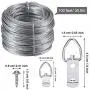 ECKJ Picture Hanging Kit 15 Pcs D Ring Picture Hangers 2 Hole 15 Pcs D Ring Picture Hangers 1 Hole 45 Pieces Screws with 100 Feet Picture Hanging Wire Supports up to 30 lbs ECKJ Picture Hanging Kit 15 Pcs D Ring Picture Hangers 2 Hole 15 Pcs D Ring Picture Hangers 1 Hole 45 Pieces Screws with 100 Feet Picture Hanging Wire Supports up to 30 lbs