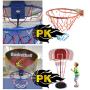 Slam Dunk Mini Basketball Hoop Set - Over The Door Toy Backboard 15 x 12.6 x 3.1 in, 2 Balls & Ball Pump, 1 x Wireless Scorer - Simple Assembly, Hanger Mount Game for Kids Children or Adults