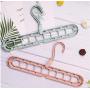 10pcs Random Color Multi-Port Support Circle Clothes Hanger Clothes Drying Racks Multifunction Plastic Scarf Clothes Hanger Hangers