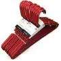 Standard Plastic Adult Hangers - 20Pk - Red Standard Plastic Adult Hangers - 20Pk - Red