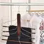 4 Tier Hanger Multifunctional Wood Hanger 4 Layer Shirt Clothes Foldable Pants Rack 4 Layers Hangers for for Jeans Trousers Skirts Scarf 4 Tier Hanger Multifunctional Wood Hanger 4 Layer Shirt Clothes Foldable Pants Rack 4 Layers Hangers for for Jeans Trousers Skirts Scarf