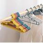 10PC Random Color Clothes Hanger Anti-Skid Adults Children Baby Household Supplies Portable Clothes Hangers Hook Household Decoration