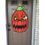 Huge Halloween angry pumpkin door hanger/decoration wall art 22 x 22 Pumpkin thanksgiving
