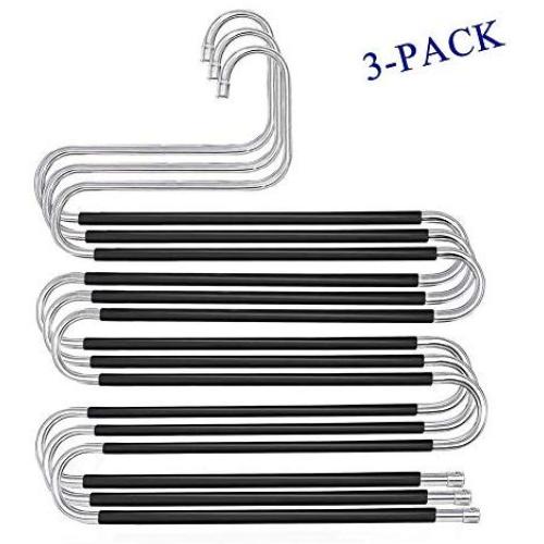 Pants Hangers Cloth Hangers S Shape Non Slip Space Saving Hangers for Pants, Tie, Belt, Scarf, Legging Pants Hangers Cloth Hangers S Shape Non Slip Space Saving Hangers for Pants, Tie, Belt, Scarf, Legging