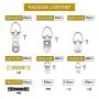 Picture Hanging Kit, 605 Piece Picture Frame Hanging Kit with 7 Models of Heavy Duty Picture Hangers and Screws for Home Decoration Creative Picture Hanging