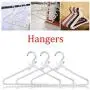 5Pcs Clothes Hanger Plastic Pearl Beaded Bow Clothes Dress Coat Hangers Closet Coat Storage Organizer Dry Rack Random Color