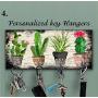 Wooden Cactus key holder for wall, Cactus wall decor, Tropical wall decor, Hook key, Organizer wall key rack, Cactus key storage,Wall Key Rack, Key Hangers, Personalized Gift, Cacti key hanger