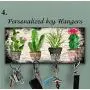 Wooden Cactus key holder for wall, Cactus wall decor, Tropical wall decor, Hook key, Organizer wall key rack, Cactus key storage,Wall Key Rack, Key Hangers, Personalized Gift, Cacti key hanger