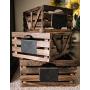 Premium Home Wooden Crates: Home Décor Wood crates for Display, Wooden Boxes for Crafts, Decorative Wooden Crate, Wood Boxes Storage Crate, Wooden Basket centerpieces for Home, Rustic Bathroom décor