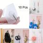 Sucker Hook,Lovewe 10x Strong Transparent Suction Cup Sucker Wall Hooks Hanger For Kitchen Bathroom